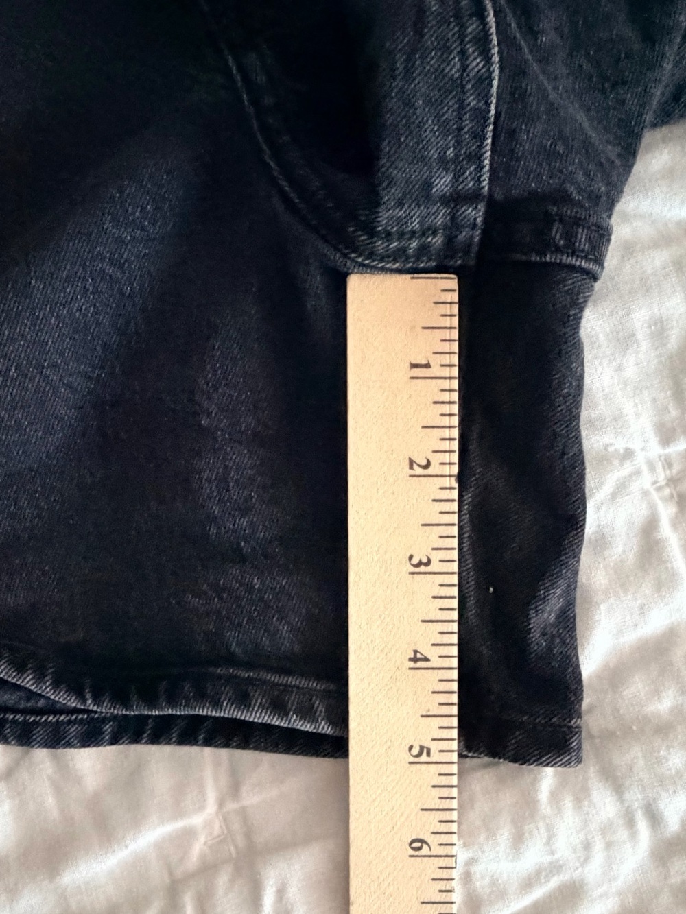 Abercrombie & Fitch The Dad Shorts High Rise Black Curve Love Curvy Fit Size 14 - Picture 4 of 6